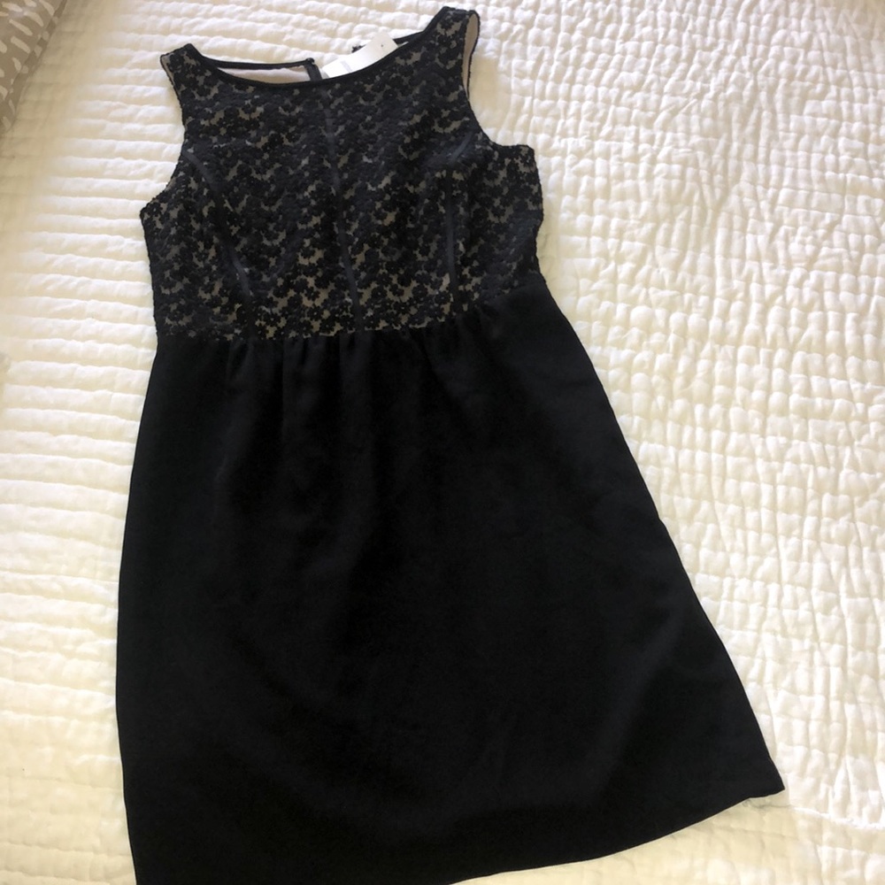 Black and nude Loft dress